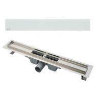 תעלת ניקוז APZ6 וכיסוי זכוכית לבן