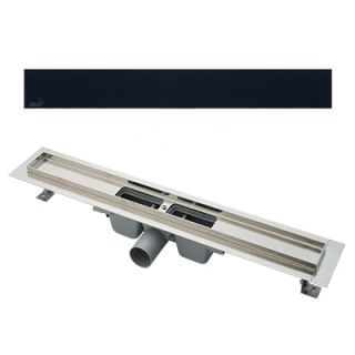 תעלת ניקוז APZ6 וכיסוי זכוכית שחור