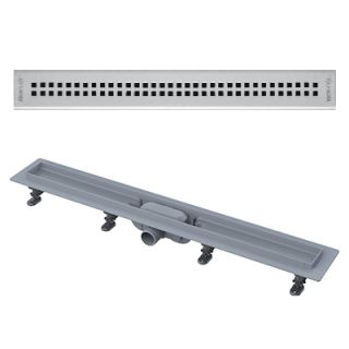 תעלת ניקוז נמוכה APZ9, חורים בעיצוב ישר