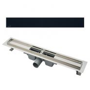 תעלת ניקוז APZ6 וכיסוי זכוכית שחור