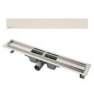 תעלת ניקוז APZ6 וכיסוי אבן מלאכותית לבנה