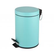 פח לשירותים בצבע טורקיז