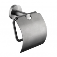 מחזיק נייר טואלט עם מכסה-גאן מטל