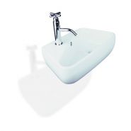 Colorado כיור מלבני תלוי או מונח עם חור לברז משמאל