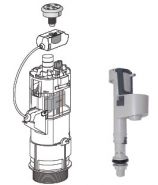 ערכת מנגנון ab.sanitair ומצוף כניסה תחתית "3/8