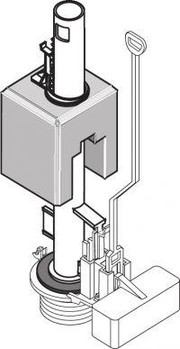 מנגנון דואון וקלסאון למיכל הדחה גלוי